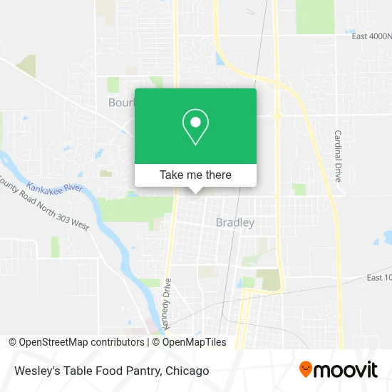 Wesley's Table Food Pantry map