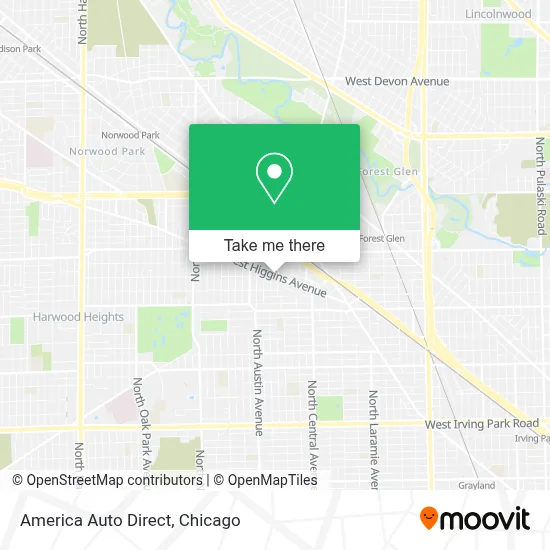 America Auto Direct map