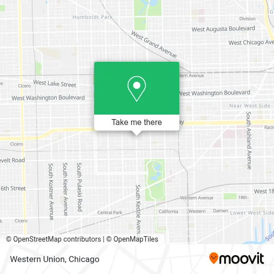 Western Union map