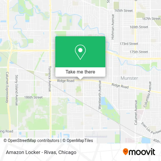 Amazon Locker - Rivas map