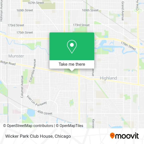 Wicker Park Club House map