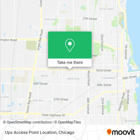 Ups Access Point Location map