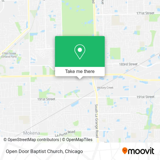 Open Door Baptist Church map