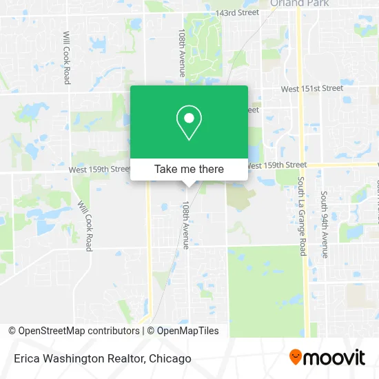 Erica Washington Realtor map