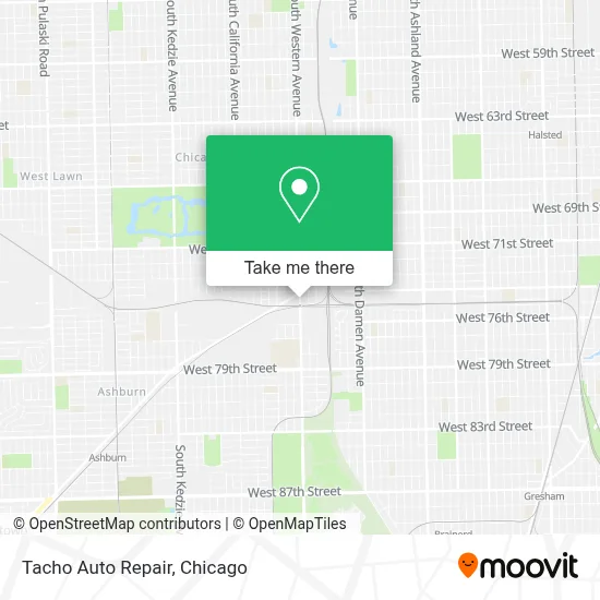 Tacho Auto Repair map
