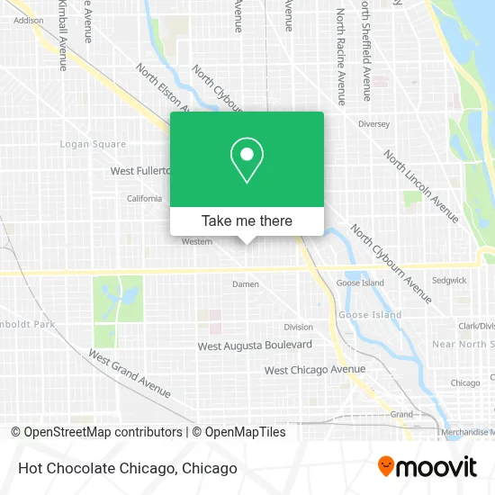 Hot Chocolate Chicago map