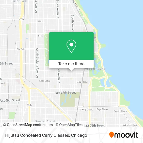Hijutsu Concealed Carry Classes map