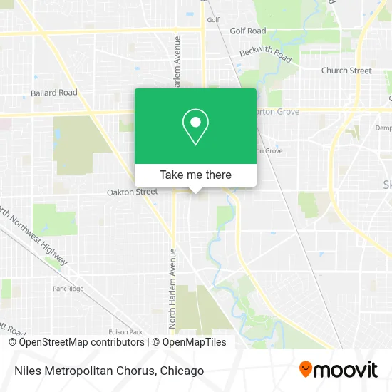 Niles Metropolitan Chorus map