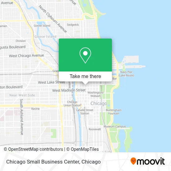 Chicago Small Business Center map