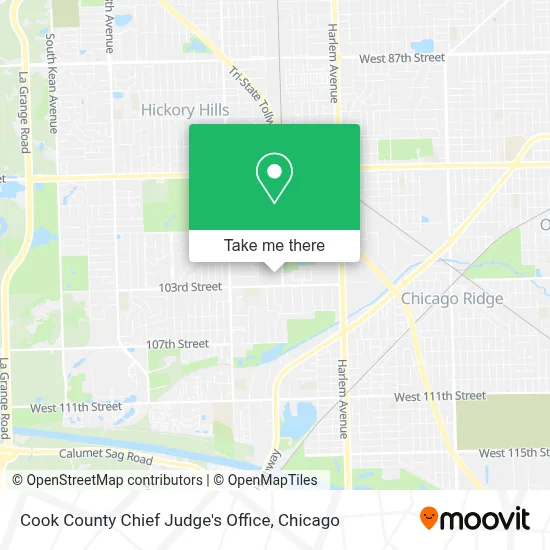 Cook County Chief Judge's Office map