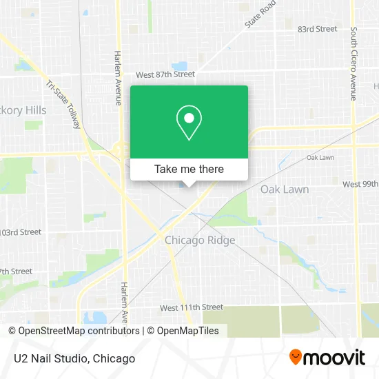 U2 Nail Studio map