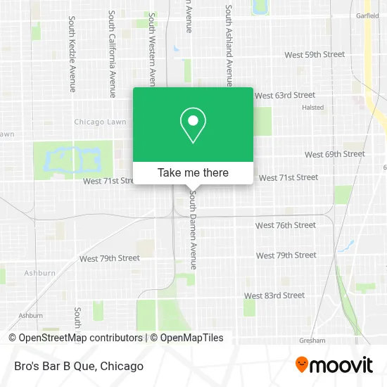 Bro's Bar B Que map