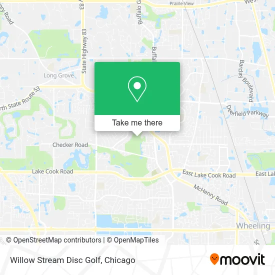 Willow Stream Disc Golf map