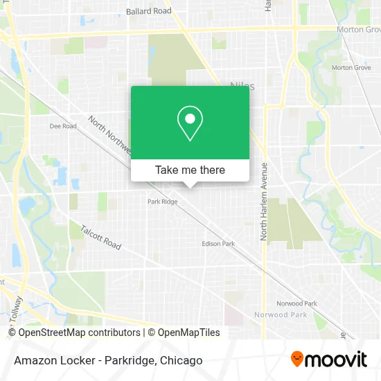 Amazon Locker - Parkridge map