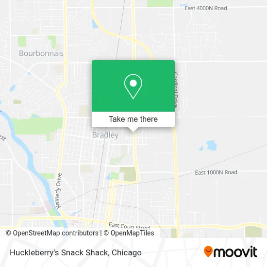Huckleberry's Snack Shack map