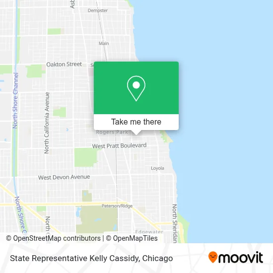 State Representative Kelly Cassidy map