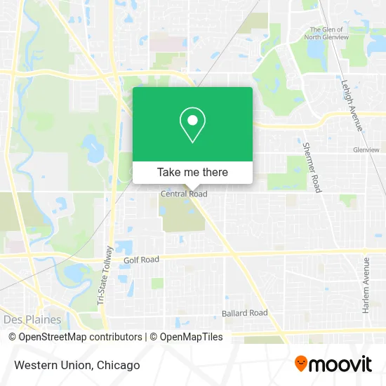 Western Union map