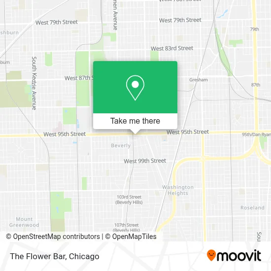 The Flower Bar map