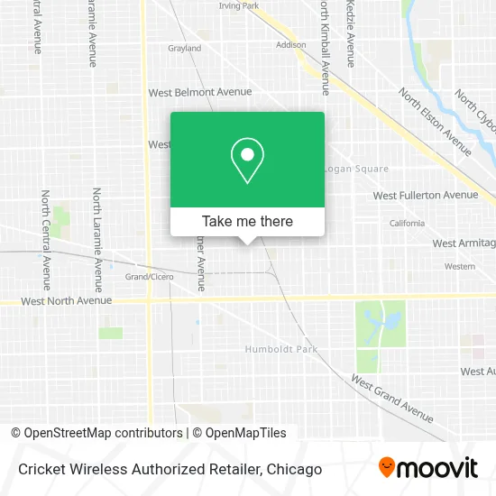 Cricket Wireless Authorized Retailer map