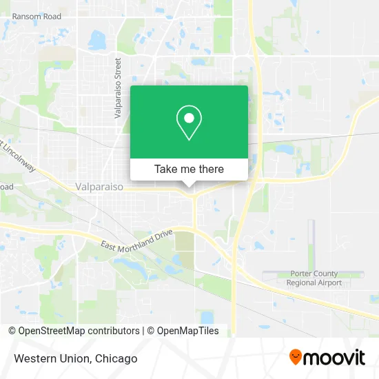 Western Union map