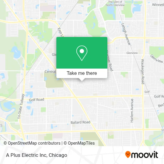A Plus Electric Inc map