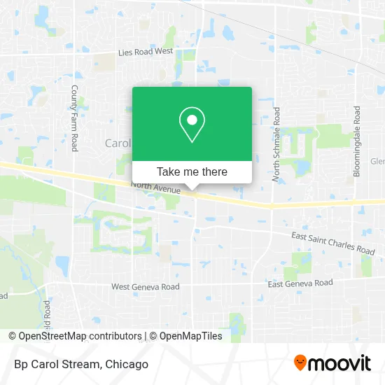 Bp Carol Stream map