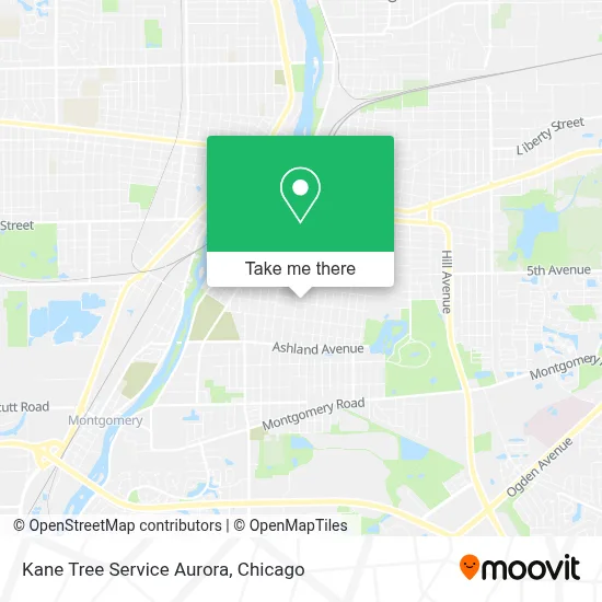 Kane Tree Service Aurora map