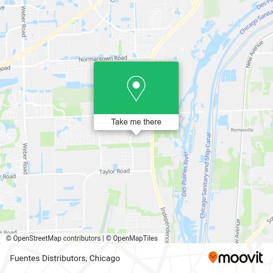 Fuentes Distributors map