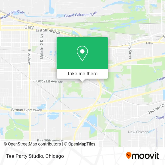 Tee Party Studio map