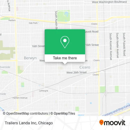 Trailers Landa Inc map