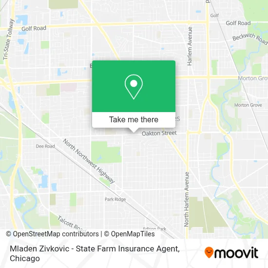 Mladen Zivkovic - State Farm Insurance Agent map