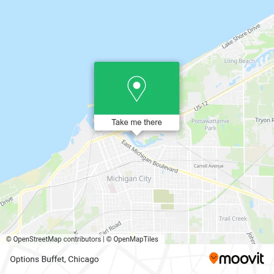 Options Buffet map