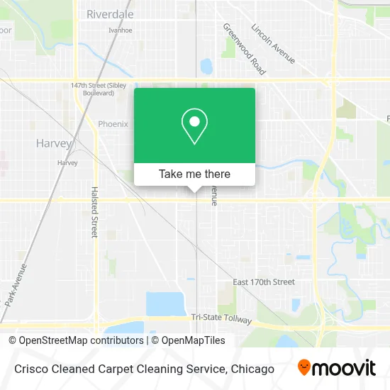 Crisco Cleaned Carpet Cleaning Service map