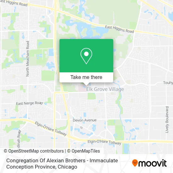 Congregation Of Alexian Brothers - Immaculate Conception Province map