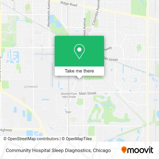 Community Hospital Sleep Diagnostics map