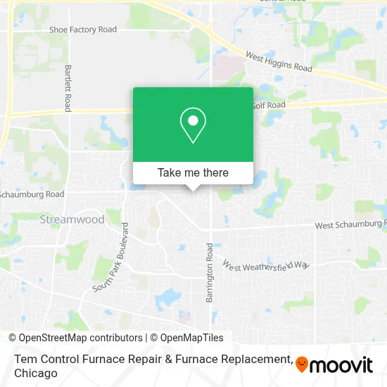 Tem Control Furnace Repair & Furnace Replacement map