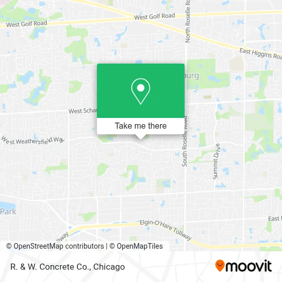 R. & W. Concrete Co. map