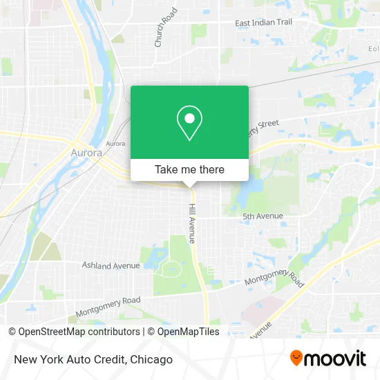 New York Auto Credit map
