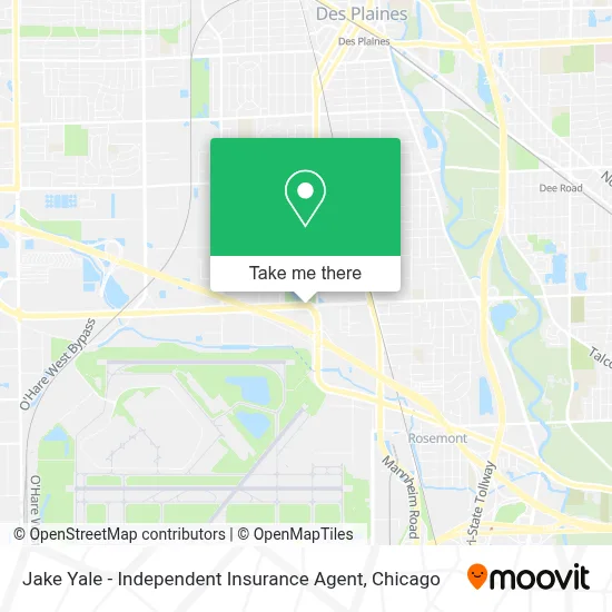 Jake Yale - Independent Insurance Agent map