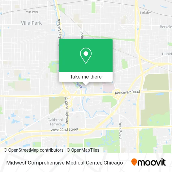 Midwest Comprehensive Medical Center map