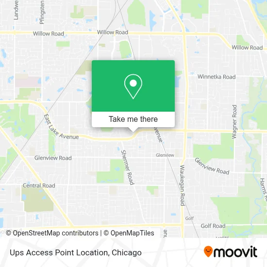 Ups Access Point Location map