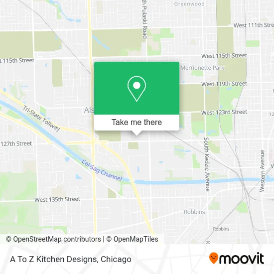 A To Z Kitchen Designs map