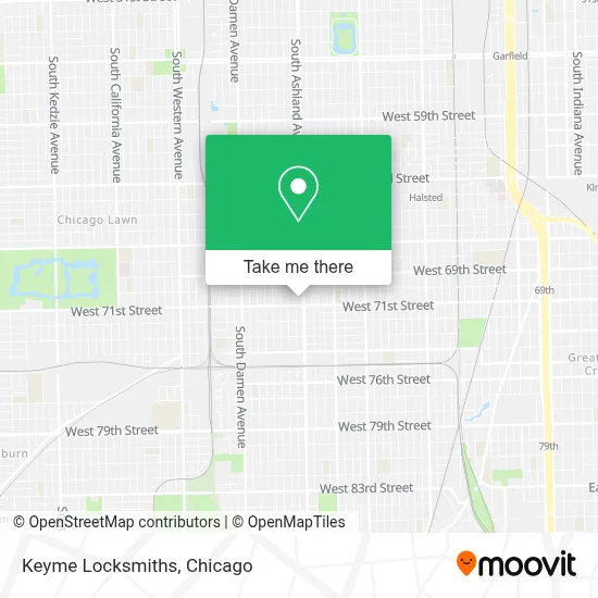 Keyme Locksmiths map