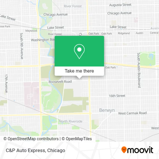 C&P Auto Express map