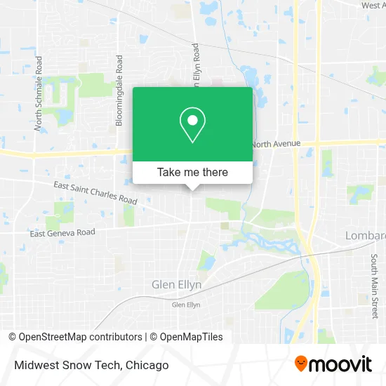 Midwest Snow Tech map