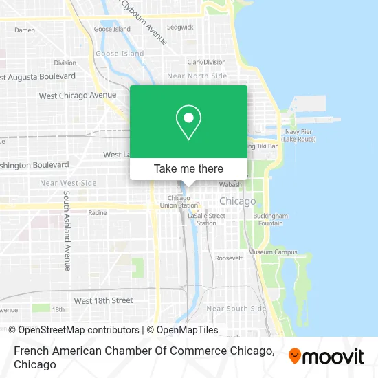 French American Chamber Of Commerce Chicago map
