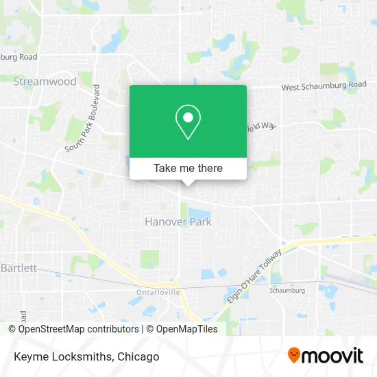 Keyme Locksmiths map