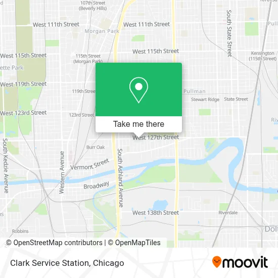 Clark Service Station map