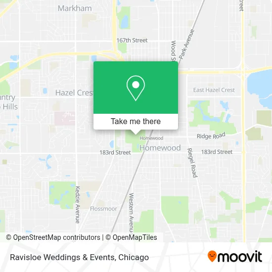 Ravisloe Weddings & Events map