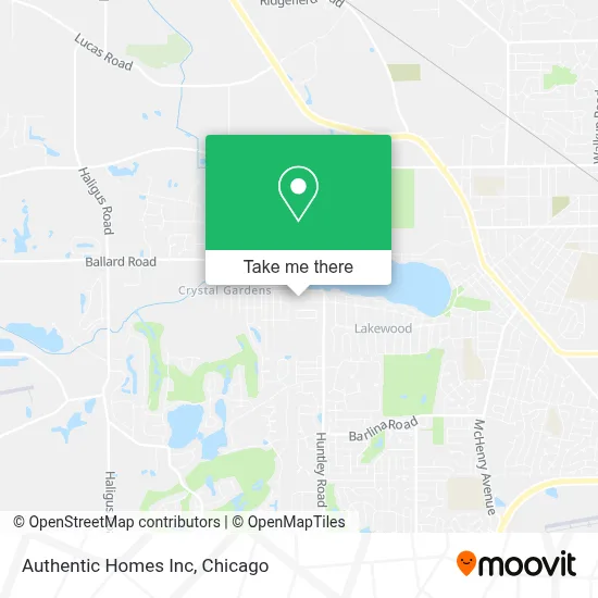 Authentic Homes Inc map